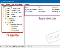Изменение параметров cистемного реестра Windows Типы данных реестра